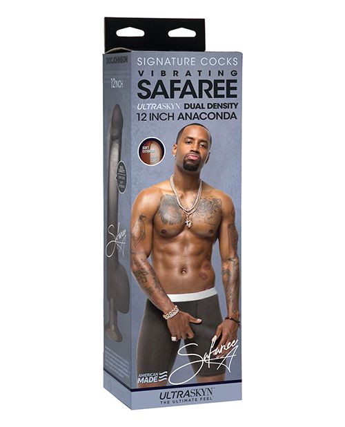 Signature Cocks Safaree Ultraskyn Vibrating 12&quot;