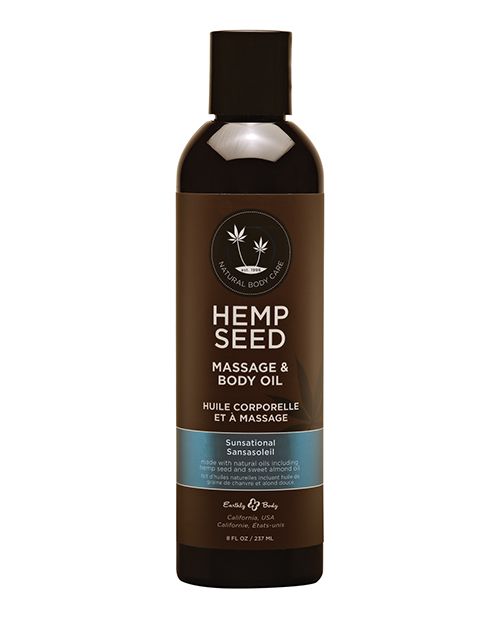 Hemp Seed Massage Oil Sunsational 8 Oz