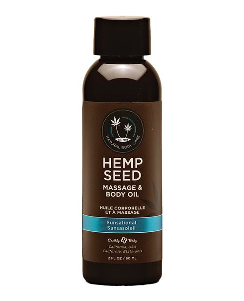 Hemp Seed Massage Oil Sunsational 2 Oz