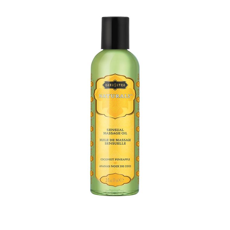 KAMA SUTRA Naturals Massage Oil Coconut Pineapple 2oz