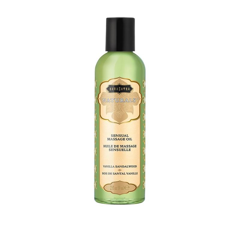 KAMA SUTRA Massage Oil Natural Vanilla Sandalwood 2fl Oz