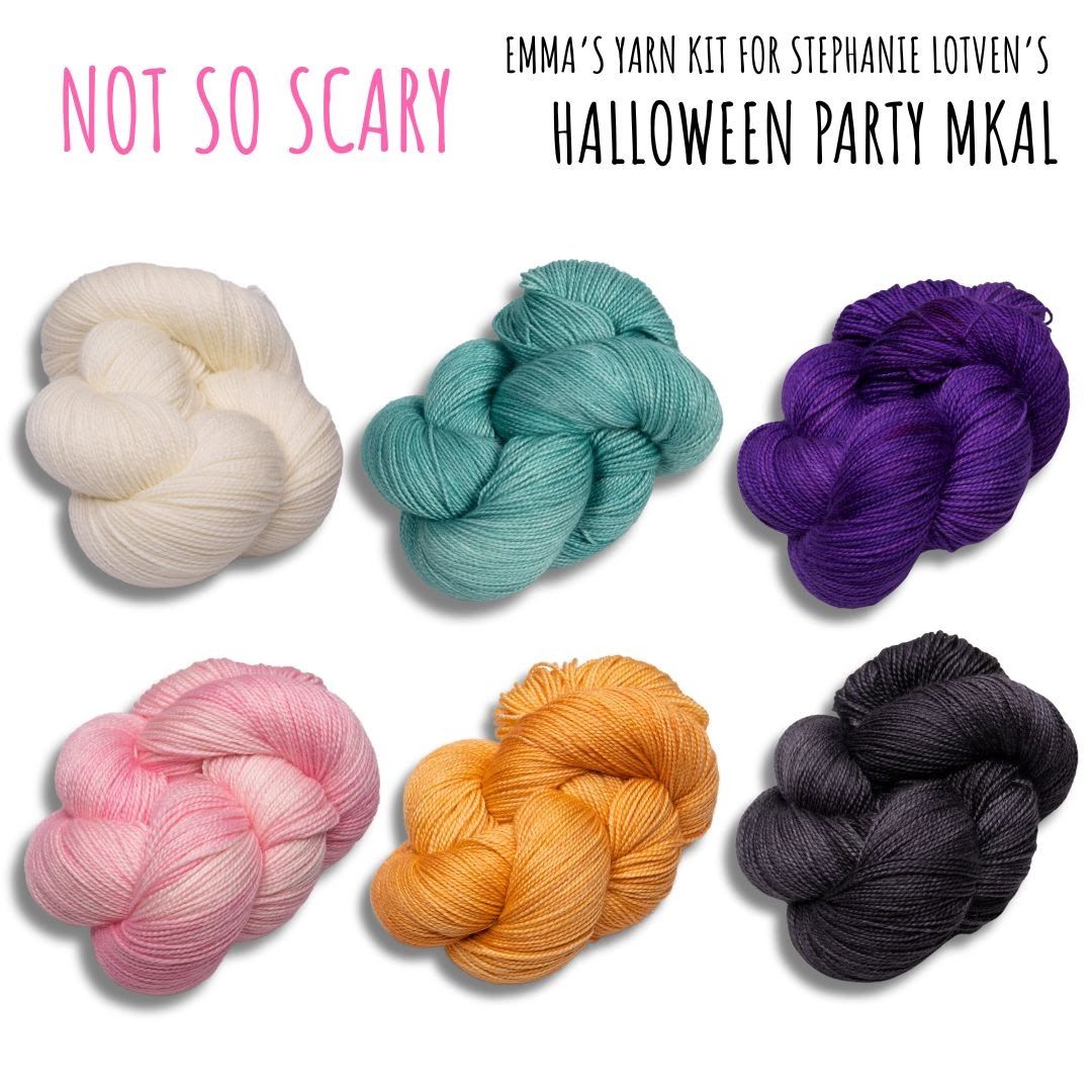 Halloween Party MKAL Emma's Yarn Drop Ship Kits, Style: Not So Scary
