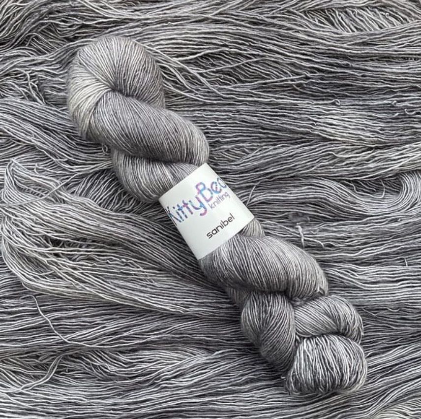 KittyBea Sanibel Fingering, Colorway: Hot Silver