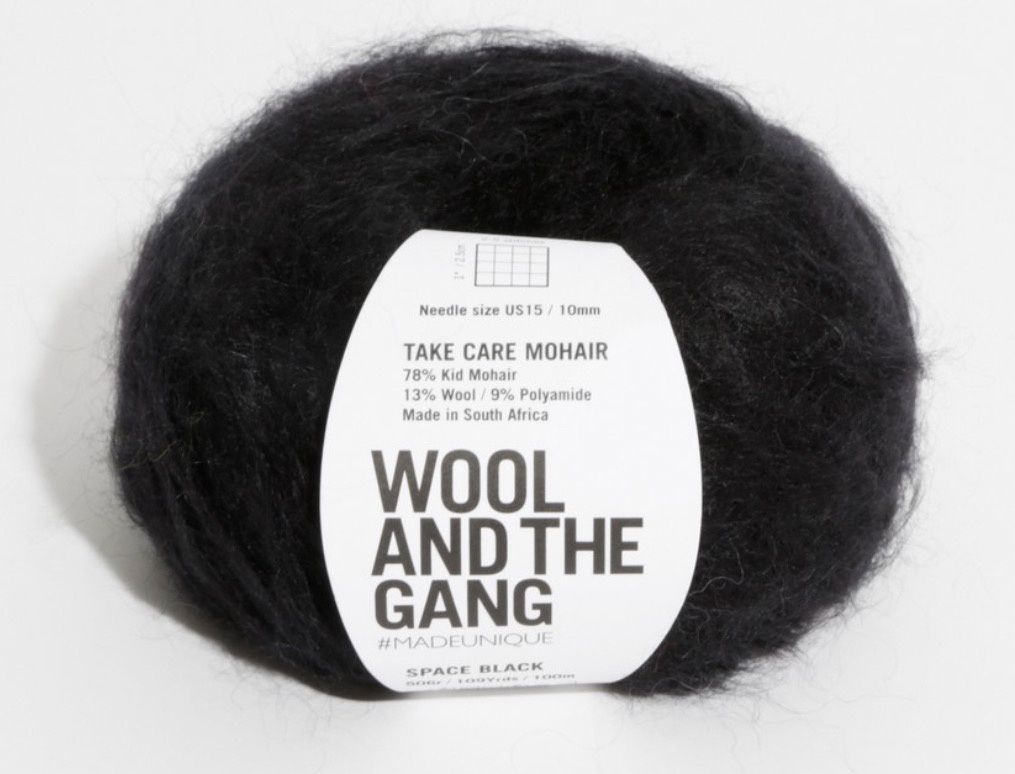 Take Care Mohair, Color: Space Black