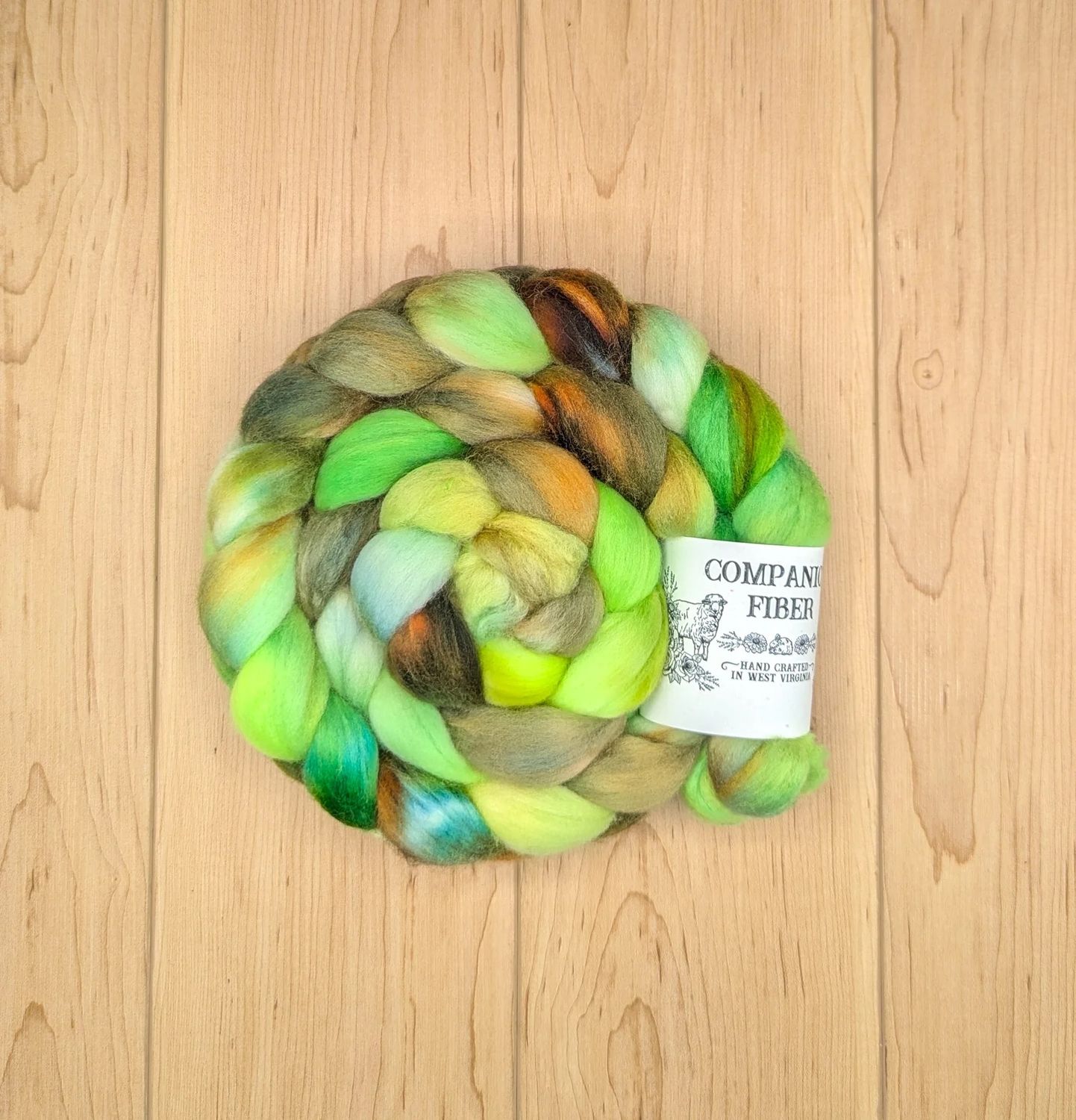Companion Fiber Roving, Colorway: Seedling