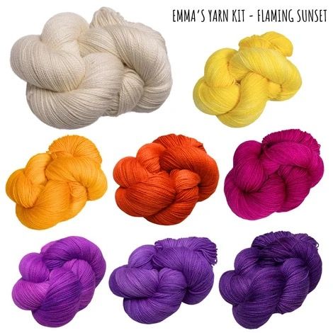 Sky Song Emma's Yarn Drop Ship Kits Sky Song Emma's Yarn Drop Ship Kits, Kit: Flaming Sunset