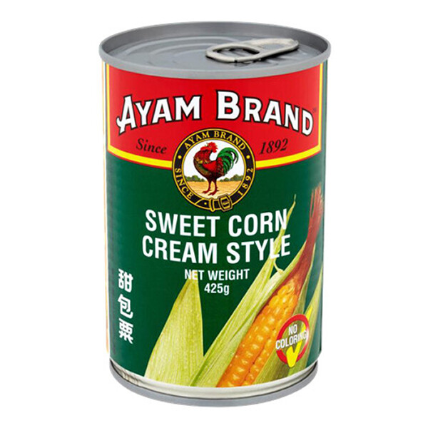 AYAM BRAND CREAM SWEET CORN 雄鸡牌包蜀蓉 (425G)