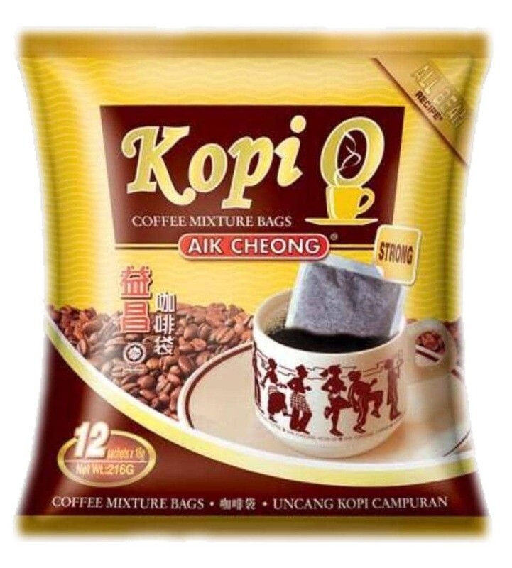 AIK CHEONG KOPI-O (STRONG) 益昌(特浓)咖啡袋 （12'SX18G）