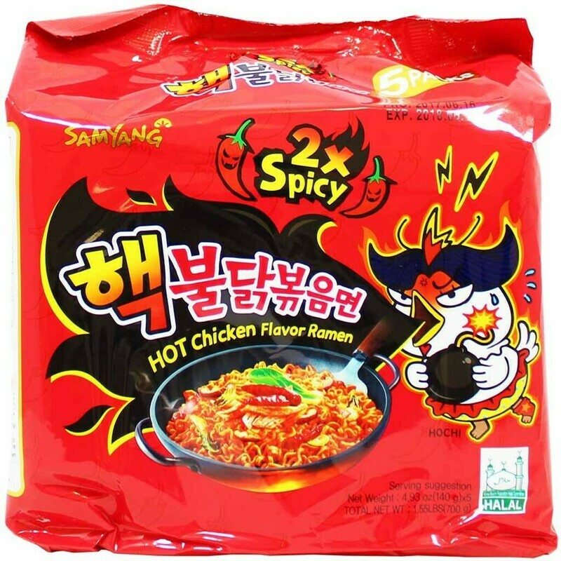 SAMYANG HOT CHICKEN RAMEN DOUBLE SPICY 火鸡超辣面 ​5'SX140G​