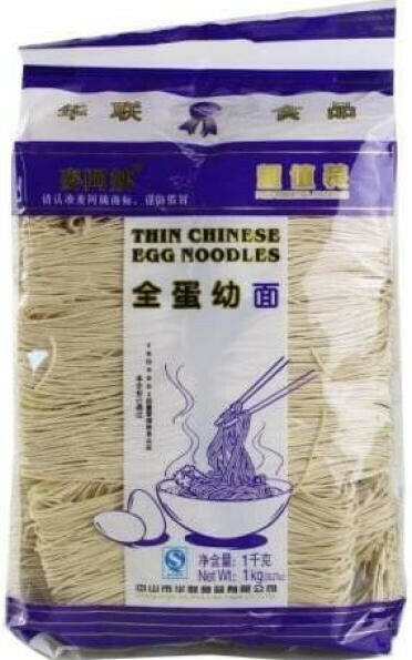 THIN CHINESS EGG NOODLES (MAI A YI) 麦阿姨幼面 1KG