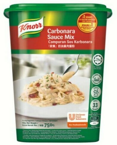 KNORR CARBONARA SAUCE MIX 家乐奶油熏肉粉 750ML