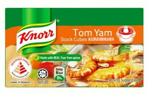 KNORR TOM YAM CUBES 家乐泰国酸柑精块 60G