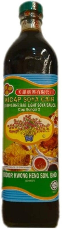 CAP BUNGA 2 LIGHT SOYA SAUCE 金边杜鹃花生抽(370ML/750ML)