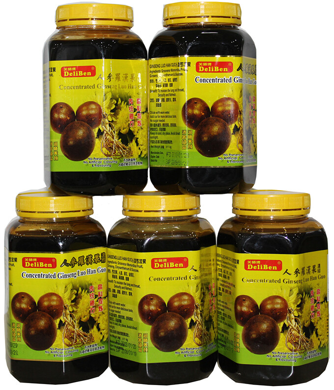 DELIBEN GINSENG LUO HAN GUO-CONCENTRATED关师傅人参罗汉果浓缩 1KG
