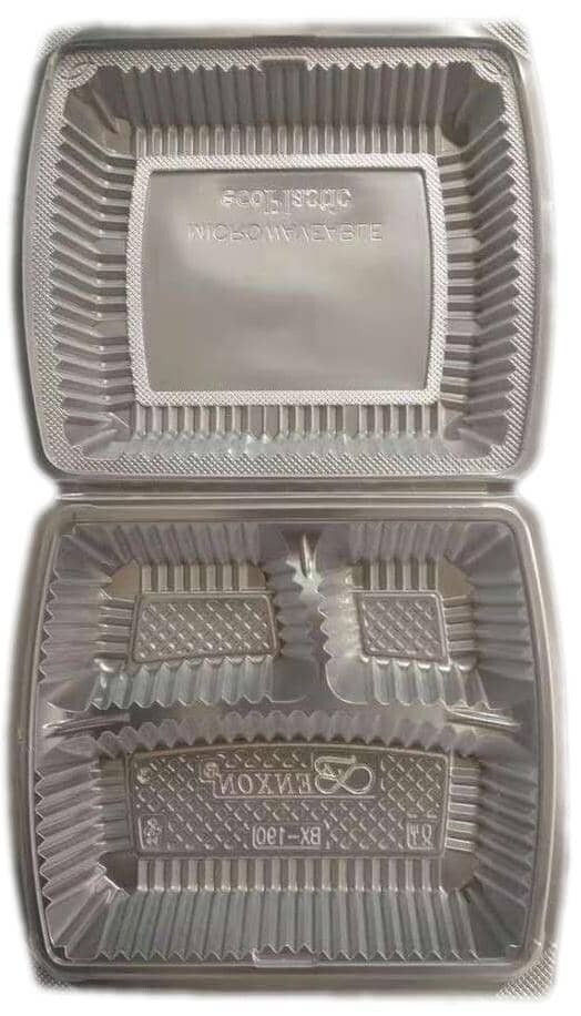 PP LUNCH BOX BX-190 (3 COMPARTMENT) 
三个格饭盒 (50PCS)