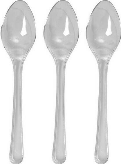 CLEAR SPOON (6.5") 透明汤匙 (50PCS)