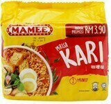 MAMEE INSTANT NOODLES 妈咪快熟面, FLAVOR: CURRY 咖喱面, OPTION: PKT 包