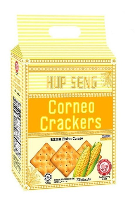CAP BING BONG CORNEO CRACKERS 玉米香饼 200G