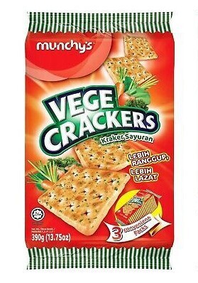 MUNCHY`S VEGE CRACKERS 菜饼 390GM