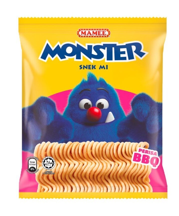 MAMEE MONSTER SNEK MI (BBQ) 225G