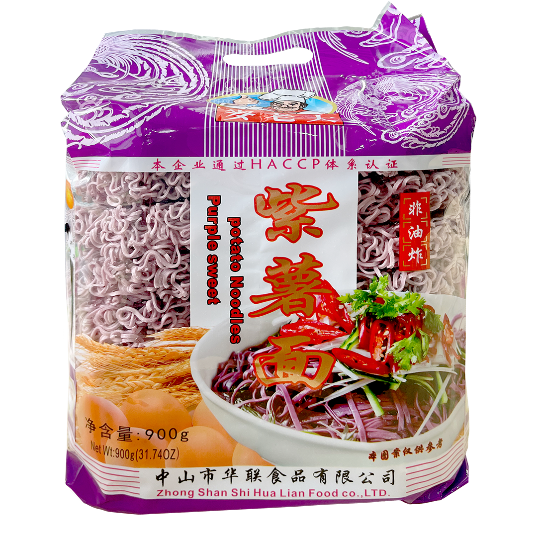 POTATO PURPLE SWEET NOODLES (MAI LAO DA) 麦老大 紫薯面 900G