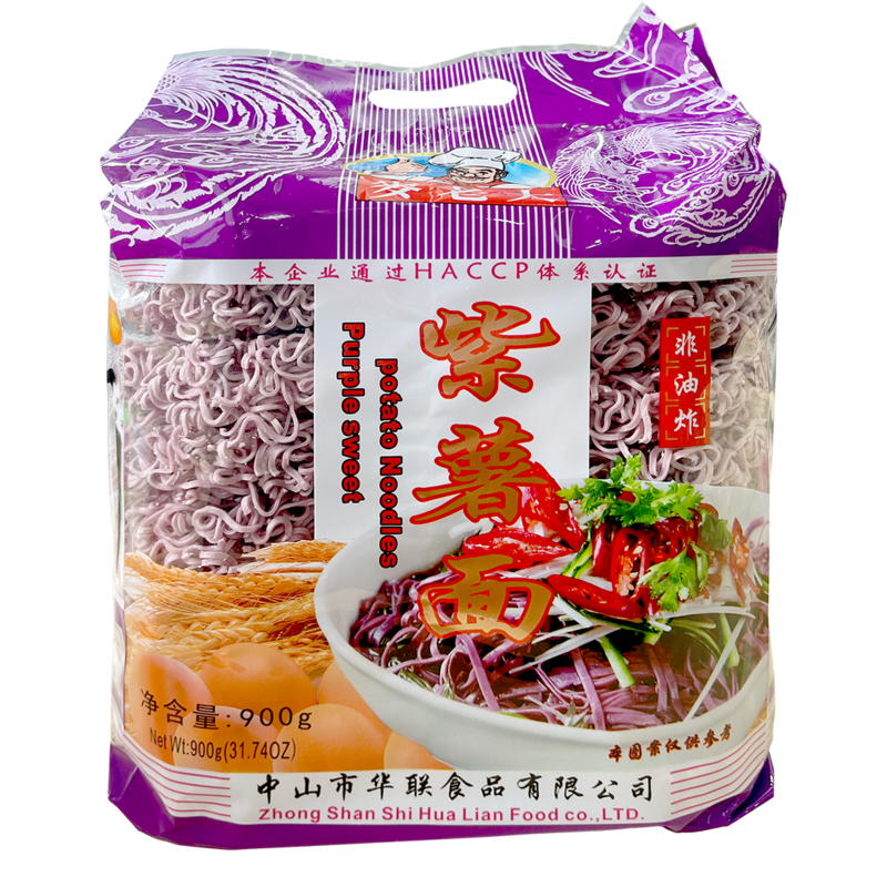 POTATO PURPLE SWEET NOODLES (MAI LAO DA) 麦老大 紫薯面 900G