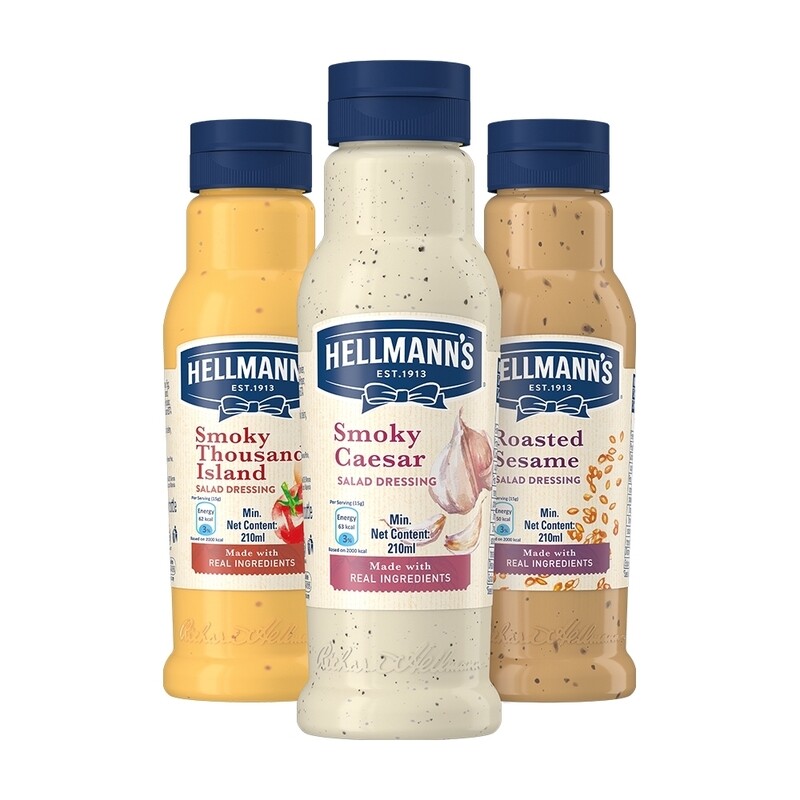 HELLMANN'S SMOKY CAESAR / THOUSAND ISLAND 210ML