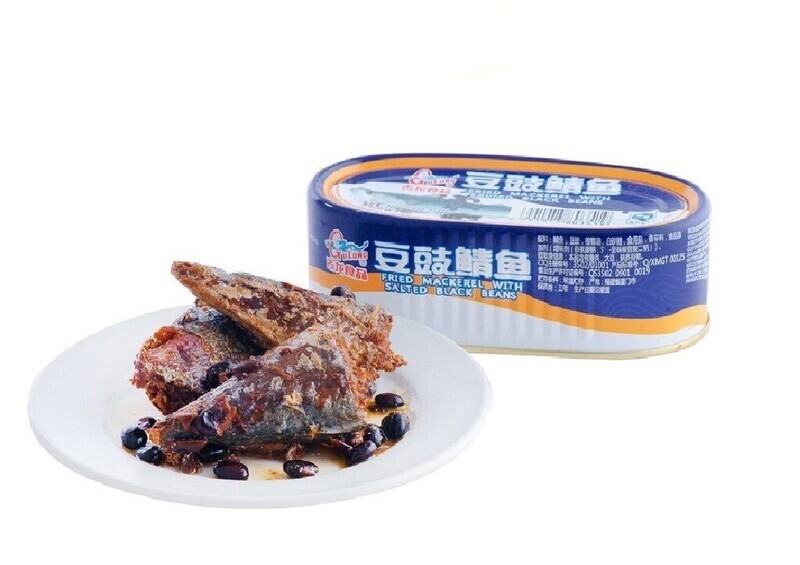 GU LONG FRIED MACKEREL W/SALTED BLACK BEANS 古龙豆豉鲭鱼 (227G)