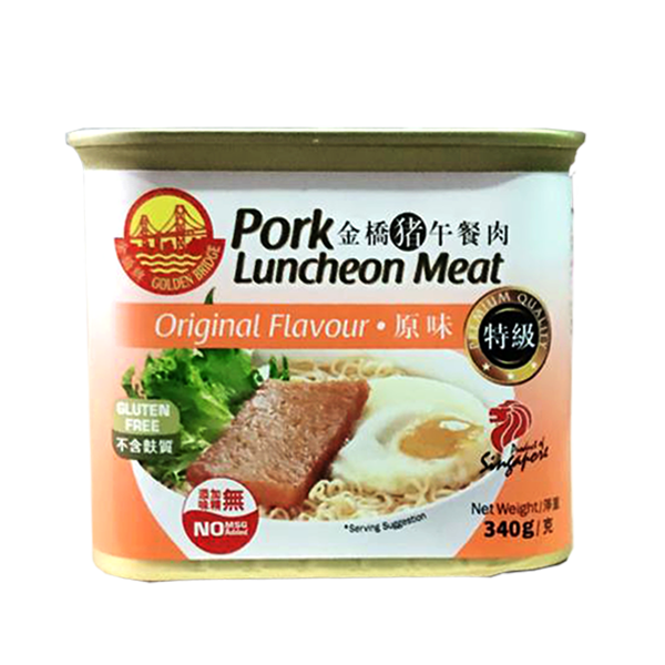 GB LUNCHEON MEAT (ORI) 金桥特级原味午餐肉 (340G)