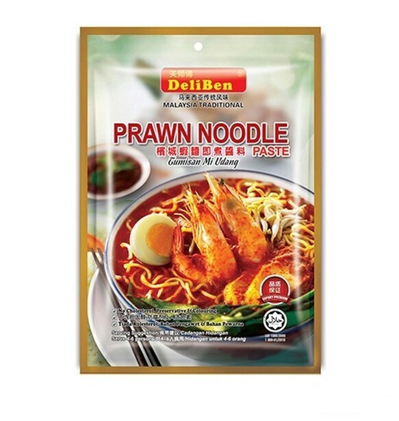 DELIBEN PENANG PRAWN NOODLE 关师傅槟城虾面酱料 200G