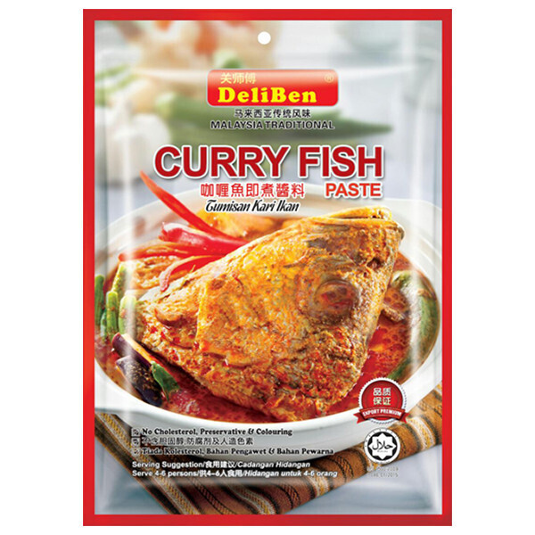DELIBEN CURRY FISH 关师傅咖喱鱼即煮酱料 200G