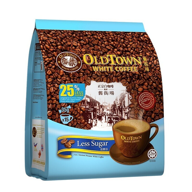 OLD TOWN WHITE COFFEE 3 IN 1 (LESS SUGAR) 旧街场白咖啡 (低糖份) (15'SX35G)