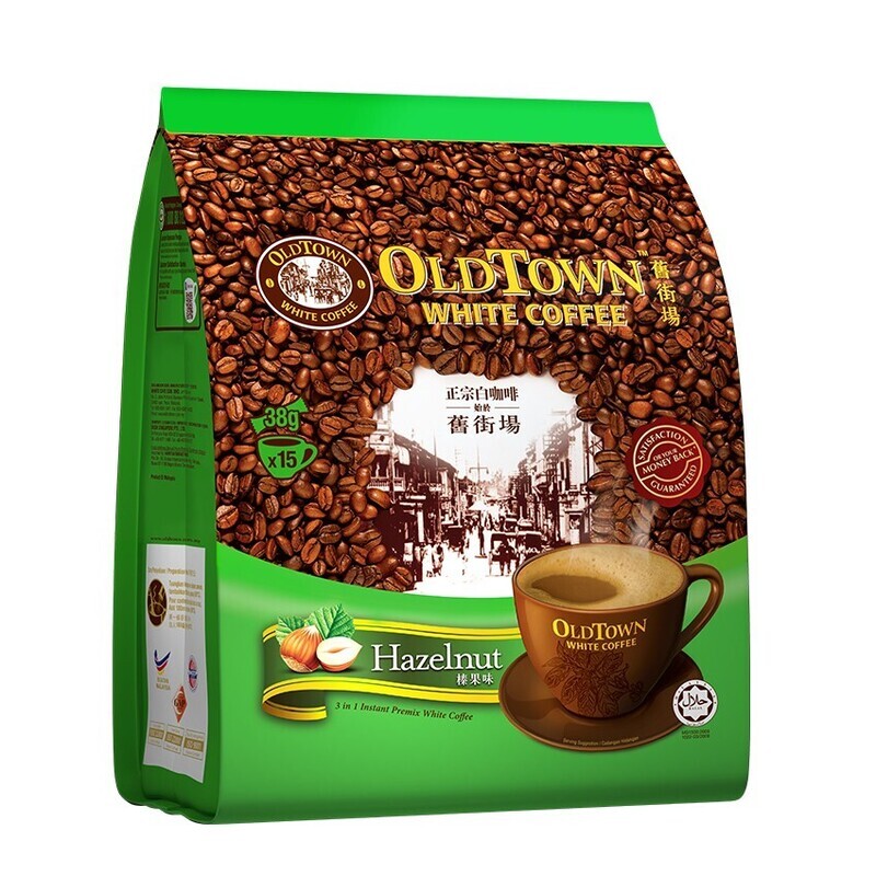 OLD TOWN WHITE COFFEE 3 IN 1 HAZELNUT 旧街场白咖啡 (棒果味) (15'SX35G)