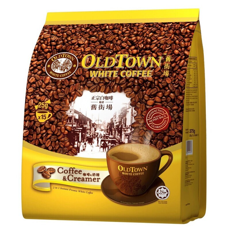 OLD TOWN WHITE COFFEE 2 IN 1 (COFFEE&CREAMER) 旧街场(白咖啡&奶精) (15'SX25G)