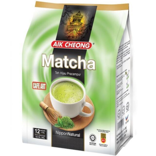 AIK CHEONG MATCHA LATTE 益昌绿茶咖啡 (12'SX25G)