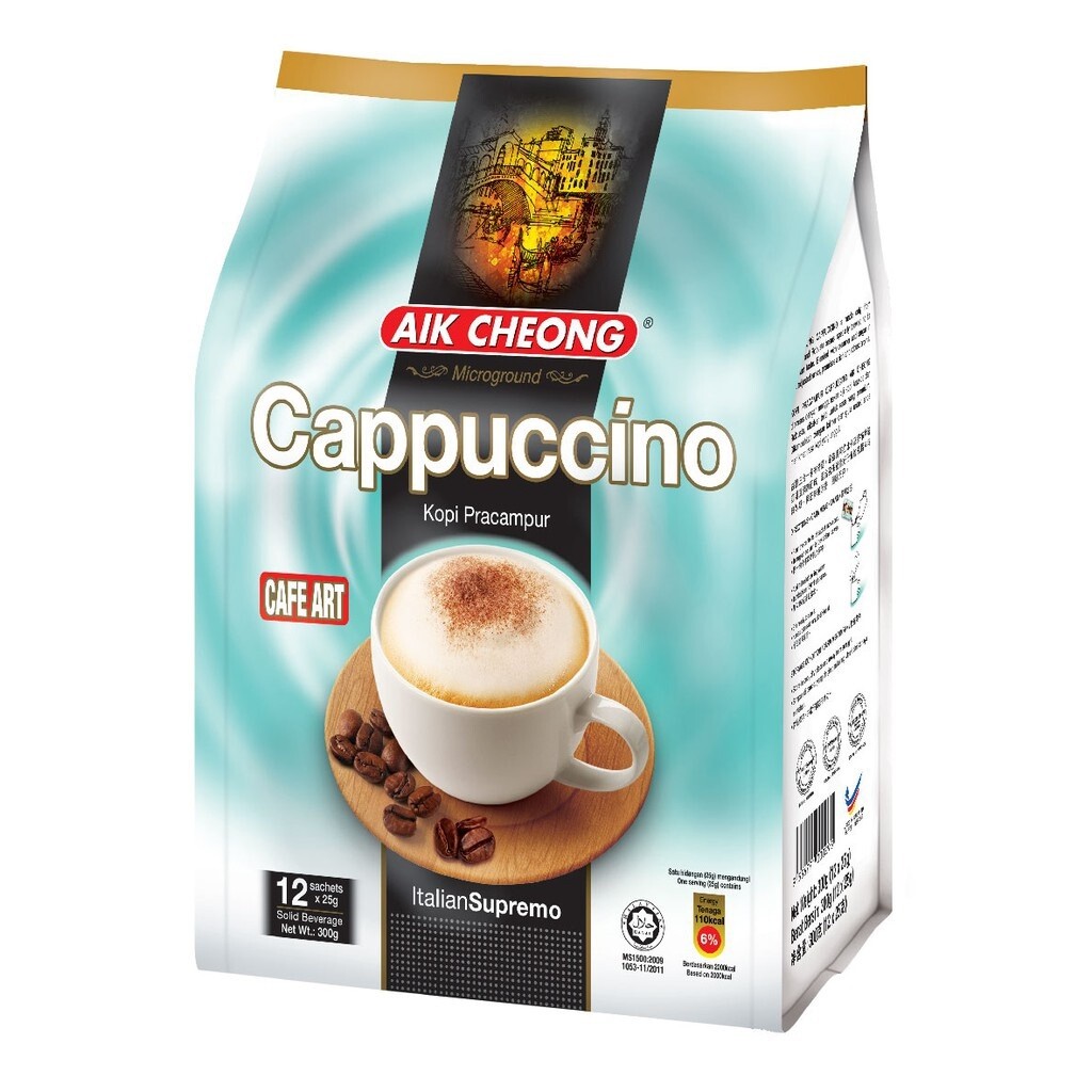AIK CHEONG WHITE COFFEE (CAPPUCCINO) 益昌卡布奇诺 (12'SX25G)