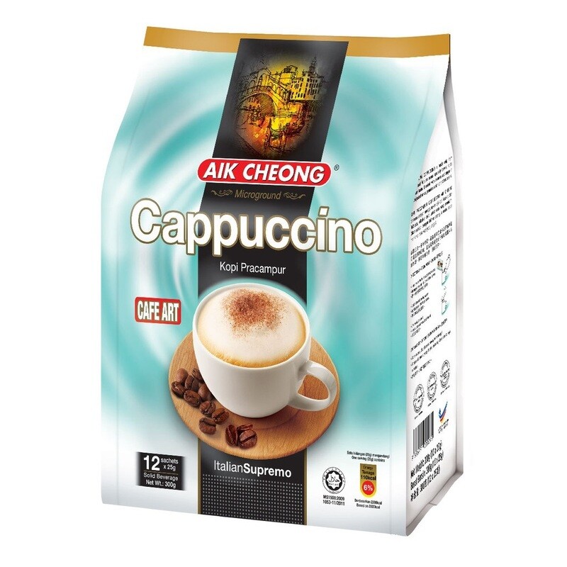 AIK CHEONG WHITE COFFEE (CAPPUCCINO) 益昌卡布奇诺 (12'SX25G)