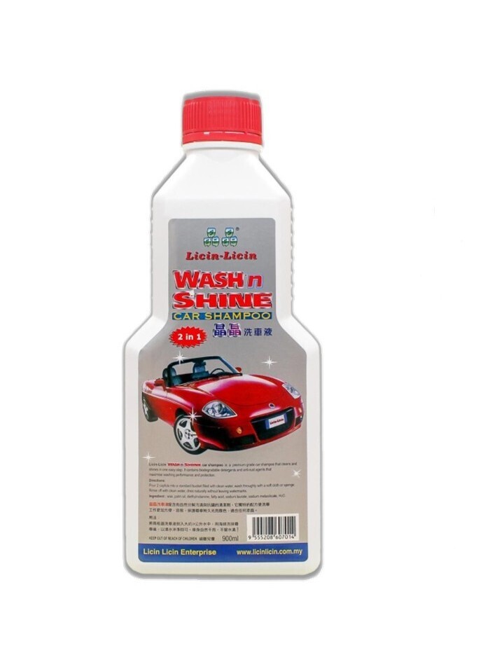 LICIN-LICIN WASH & SHINE CAR SHAMPOO 晶晶洗车水 900ML