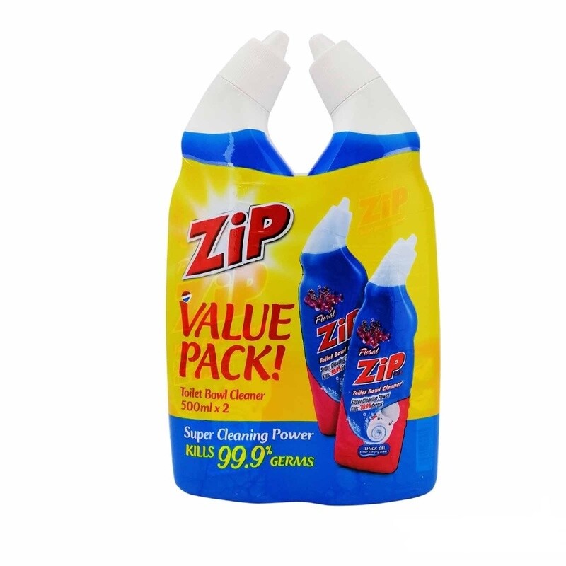ZIP TB CLEANER FLORAL 洗厕所液 2X500ML