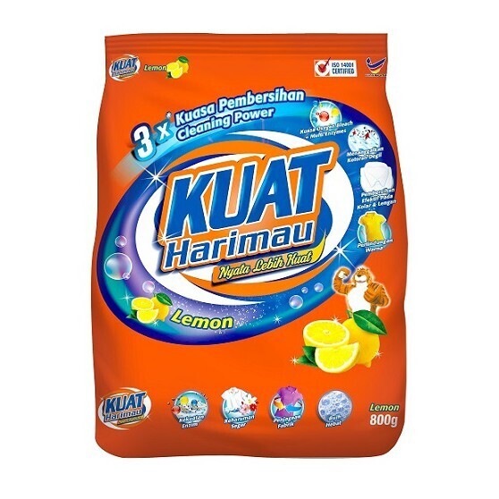 KUAT HARIMAU POWDER LEMON 洗衣粉 800G