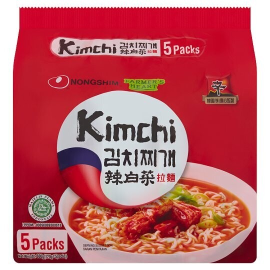 NOODLES NONGSHIM KIMCHI RAMYUN 辛泡菜面 5'SX120G