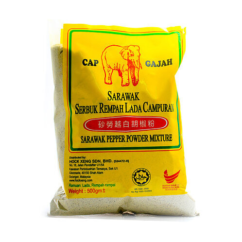 GAJAH PEPPER POWDER 砂拉越白胡椒粉 500G