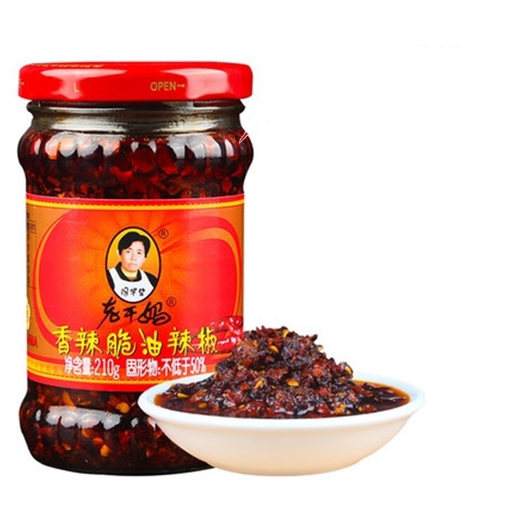 LAOGANMA SPICY CHILI CRISP (08) 老干妈香辣脆油辣椒 210G