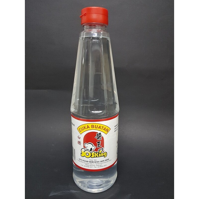 SOS KING CUKA BUATAN 酱王白醋 630ML