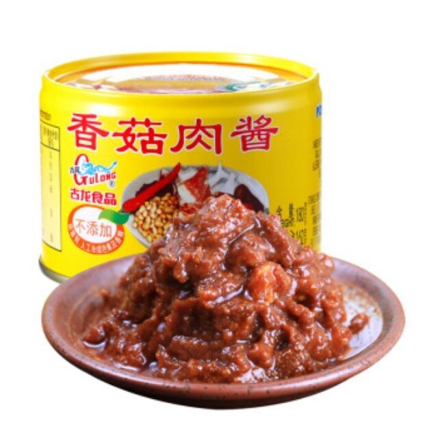 GU LONG PORK MINCE W/BEAN PASTE 古龙香菇肉酱 (180G)