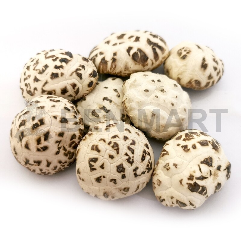 TM MUSHROOM DRIED BAI HUA (AAAA1) 顶级天白花菇 (3CM-4CM)