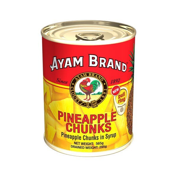 AYAM BRAND PINEAPPLE CHUNKS 鸡标黄莉粒 (565G)