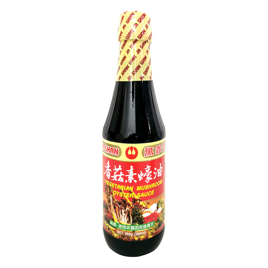 WAN JA SHAN VEG MUSHROOM OYSTER SAUCE 万家香香菇素蚝油 300ML