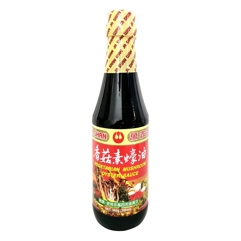 WAN JA SHAN VEG MUSHROOM OYSTER SAUCE 万家香香菇素蚝油 300ML