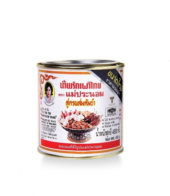 MAEPRANOM CHILI IN OIL FOR TOM YAM 妈巴侬牌女人头冬央酱 450G